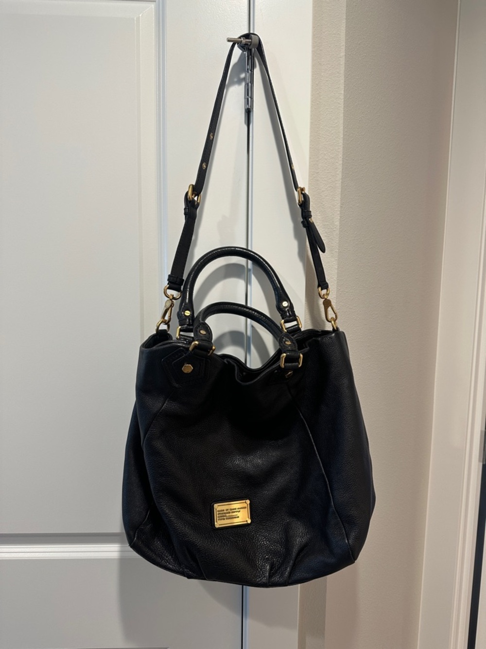 Vintage Y2K MARC BY MARC JACOBS Leather Tote Bag CLASSIC Q FRANCESCA Handbag